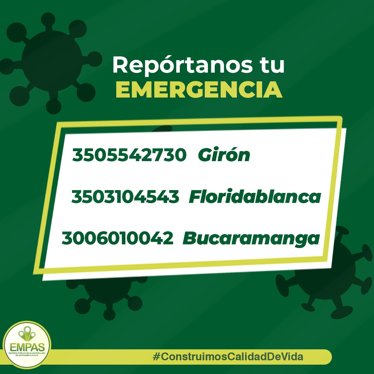 Números de emergencia