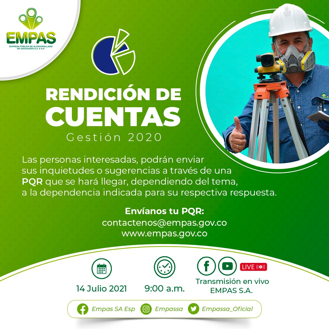 rendición de cuentas accede desde aquà a la rendición de Cuenta 2020